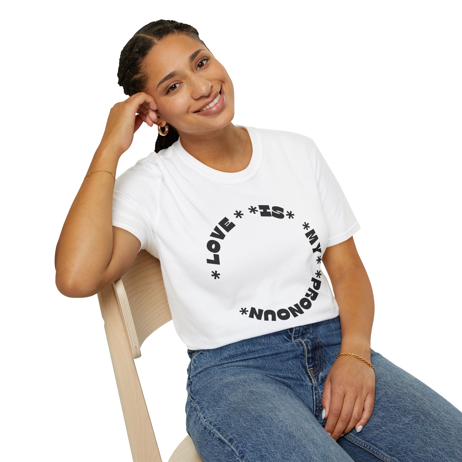 Love Is My Pronoun Circle T-shirt