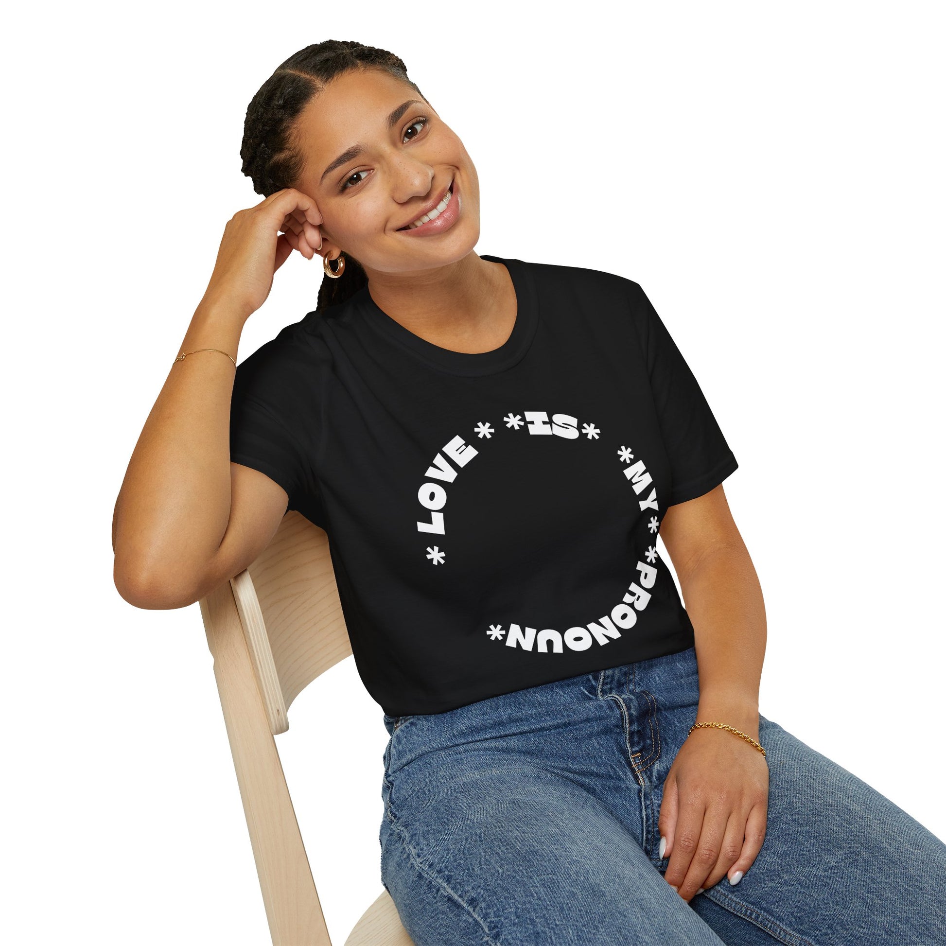 Love Is My Pronoun Circle T-shirt
