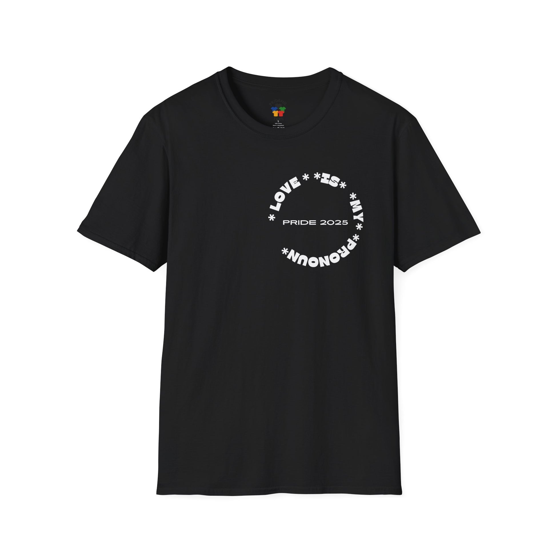 Love is My Pronoun Pocket Logo T-shirt