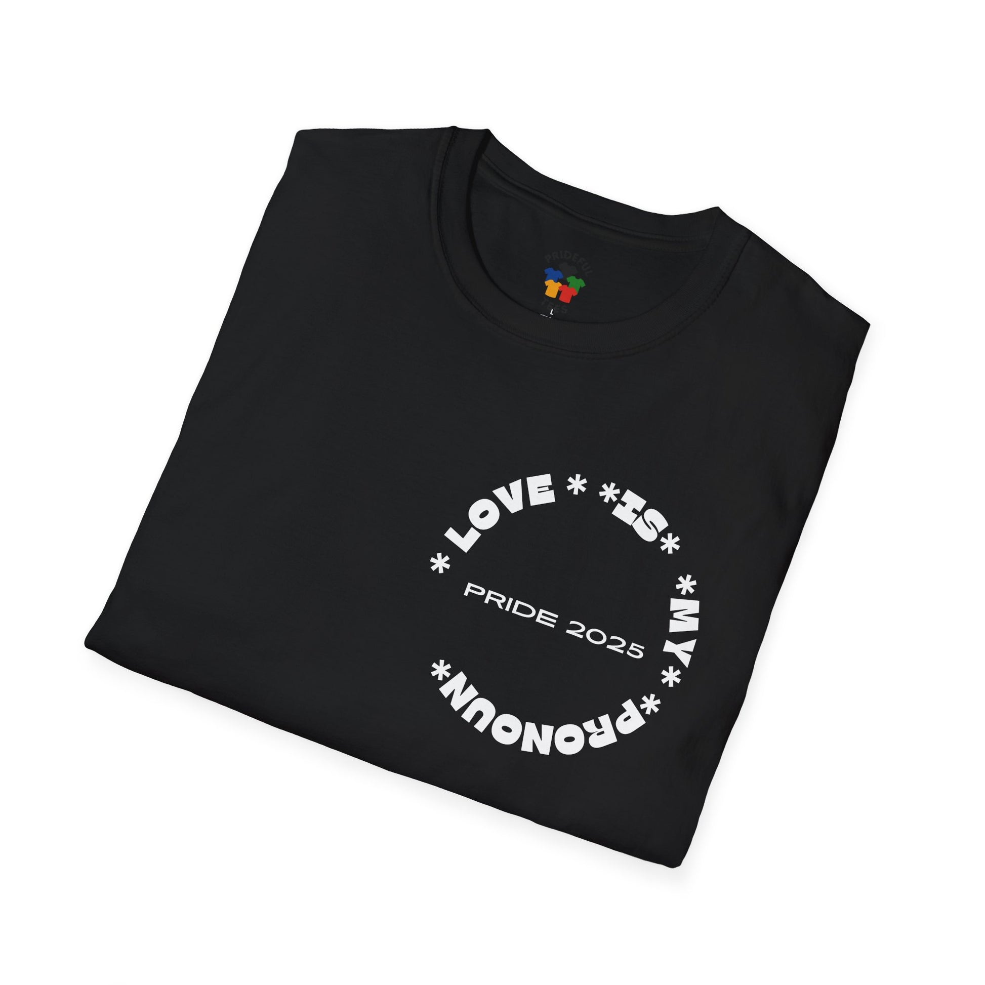 Love is My Pronoun Pocket Logo T-shirt